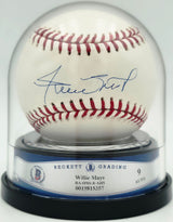 Willie Mays Autographed Official MLB Baseball San Francisco Giants Auto Grade Mint 9 Beckett BAS #19815357