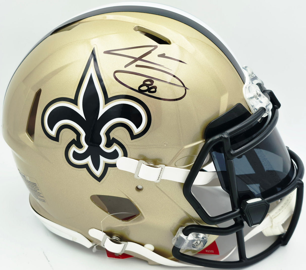 Jarvis Landry Autographed New Orleans Saints Gold Full Size Speed Authentic Helmet Beckett BAS Witness #WW59972