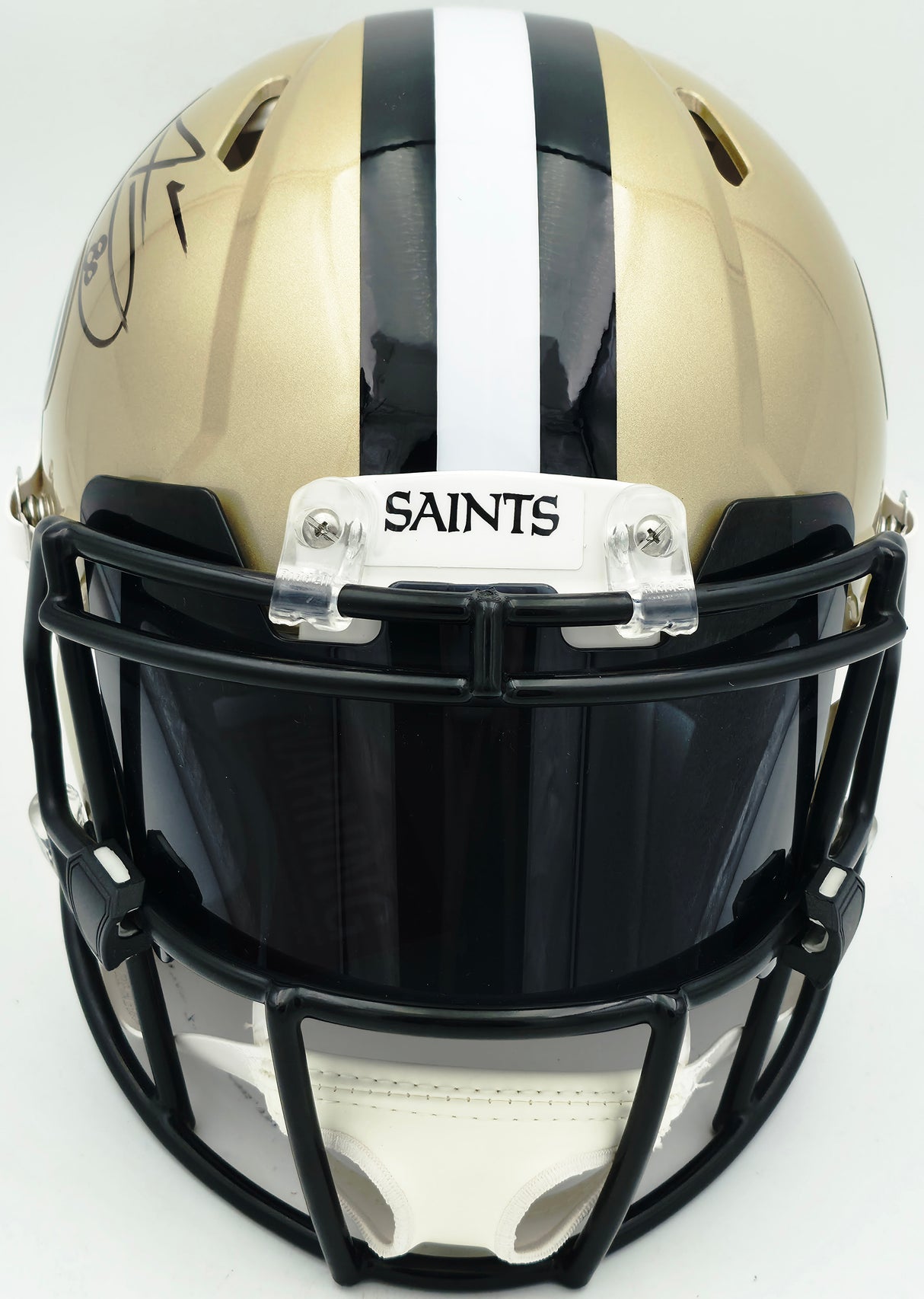Jarvis Landry Autographed New Orleans Saints Gold Full Size Speed Authentic Helmet Beckett BAS Witness #WW59972