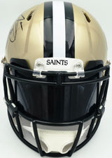 Jarvis Landry Autographed New Orleans Saints Gold Full Size Speed Authentic Helmet Beckett BAS Witness #WW59972