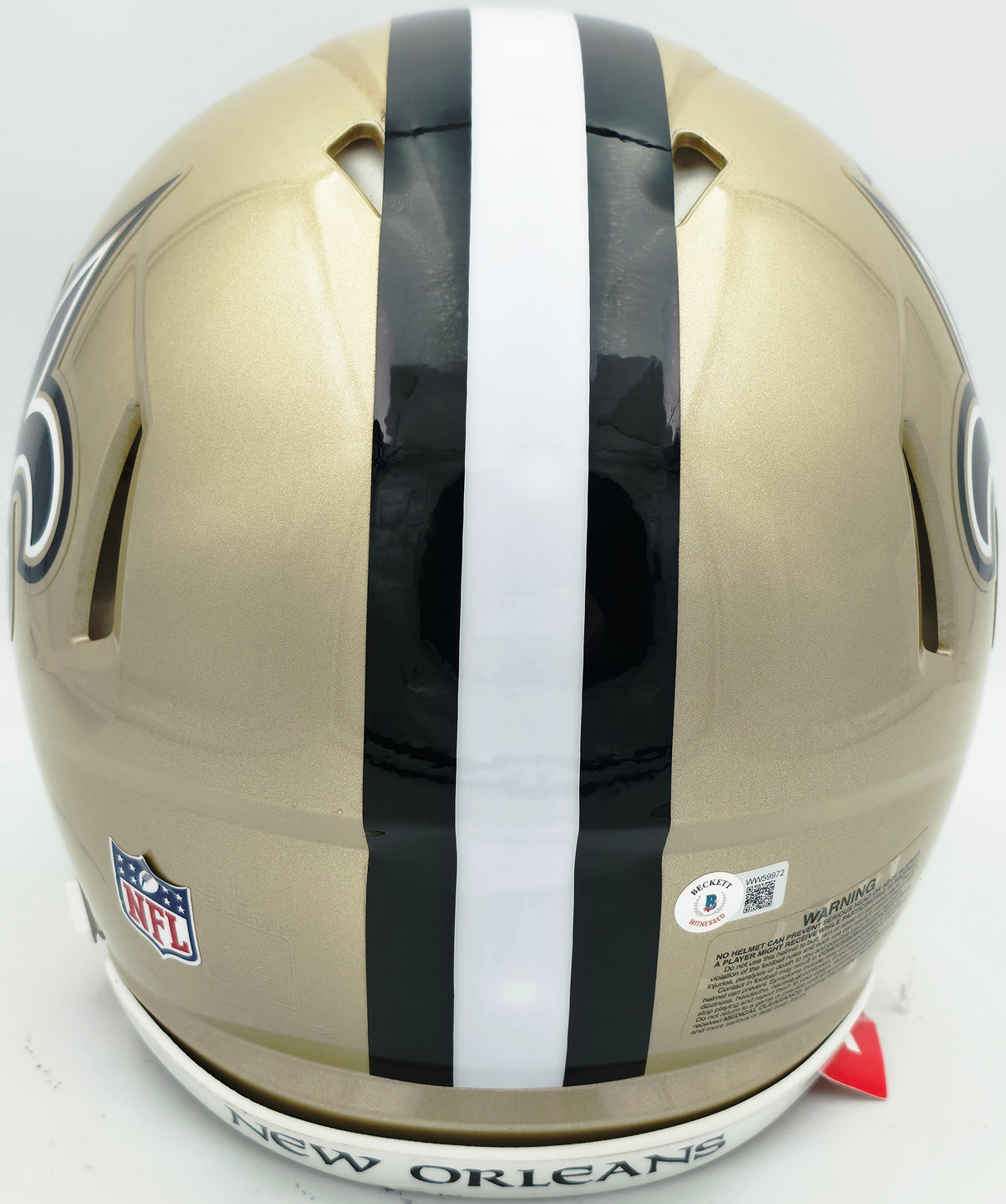 Jarvis Landry Autographed New Orleans Saints Gold Full Size Speed Authentic Helmet Beckett BAS Witness #WW59972