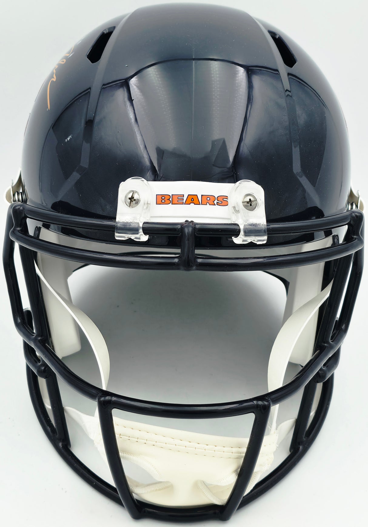 DJ Moore Autographed Chicago Bears Blue Full Size Speed Replica Helmet (Mark) Beckett BAS Witness #4W415261