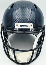 Earl Thomas Autographed Seattle Seahawks Blue Full Size Speed Replica Helmet Beckett BAS Witness #4W147354