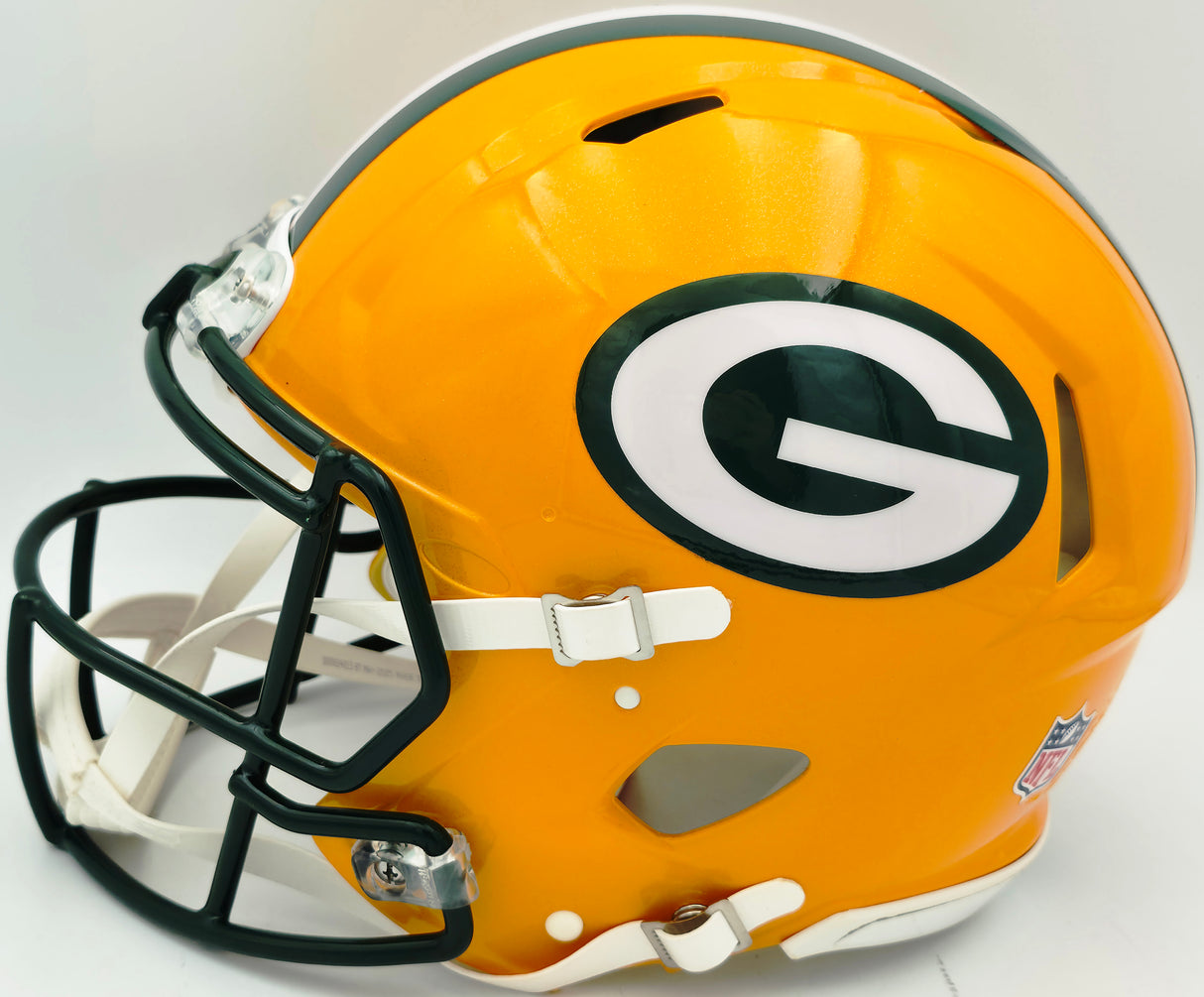 James Lofton Autographed Green Bay Packers Yellow Full Size Speed Authentic Helmet "HOF 03, 8x Pro Bowl" Beckett BAS Witness #3W397650