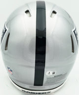 Ashton Jeanty Autographed Las Vegas Raiders Silver Full Size Speed Authentic Helmet Beckett BAS Witness #4W181574