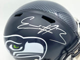 Nick Emmanwori Autographed Seattle Seahawks Blue Full Size Speed Replica Helmet (Signed Twice - Smudged) Beckett BAS Witness #4W530566
