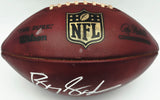 Barry Sanders Autographed Official NFL Leather Game Prepped Football Detroit Lions (Smudged) Beckett BAS QR #BN17299
