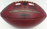 Barry Sanders Autographed Official NFL Leather Game Prepped Football Detroit Lions (Smudged) Beckett BAS QR #BN17299