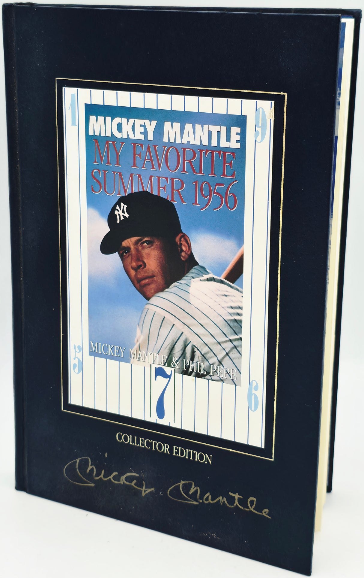 Mickey Mantle Autographed My Favorite Summer 1956 Book New York Yankees (Smudged) Beckett BAS #AE85522