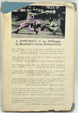 Joe Dimaggio Autographed Lucky To Be a Yankee 1946 Book New York Yankees Vintage Signature Beckett BAS #AE85524