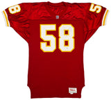 Kansas City Chiefs Derrick Thomas Autographed Red Wilson Jersey Size 44 Beckett BAS #AE85518