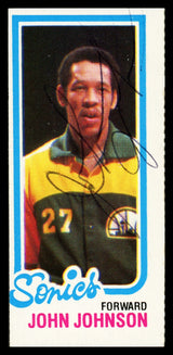John Johnson Autographed 1980-81 Topps Card #230 Seattle Supersonics SKU #259847