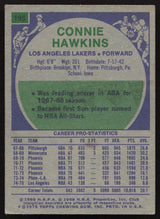 Connie Hawkins Autographed 1975-76 Topps Card #195 Los Angeles Lakers SKU #260119
