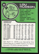 Lou Hudson Autographed 1977-78 Topps Card #85 Atlanta Hawks SKU #260120