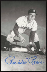 Pee Wee Reese Autographed 3.5x5.5 Postcard Brooklyn Dodgers SKU #260132