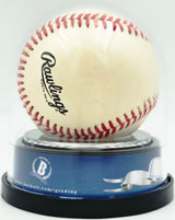 Hank Aaron Autographed Official NL Baseball Atlanta Braves Auto Grade Mint 9 Beckett BAS #19665587