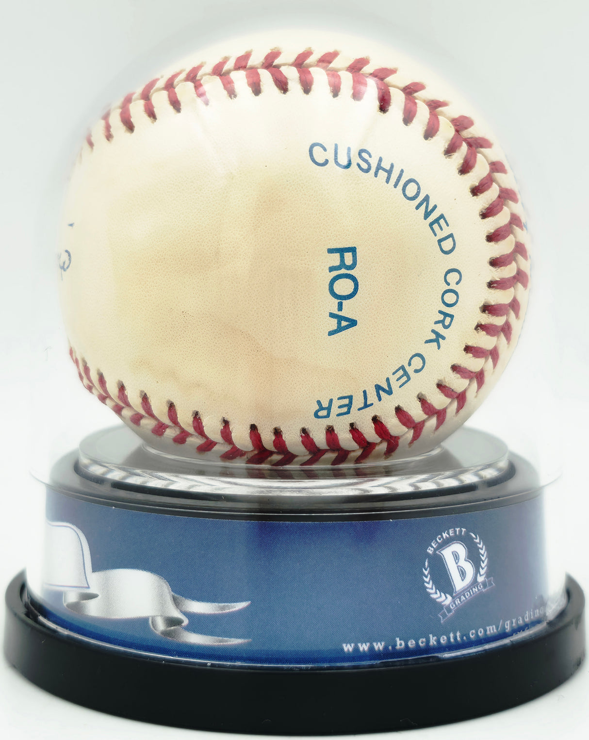 Joe DiMaggio Autographed Official AL Baseball New York Yankees Auto Grade Mint 9 Beckett BAS #19665577