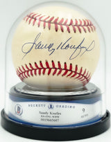 Sandy Koufax Autographed Official NL Baseball Los Angeles Dodgers Auto Grade Mint 9 Beckett BAS #19665607