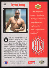 Bryant Young Autographed 1994 Upper Deck Rookie Card #36 San Francisco 49ers SKU #260211