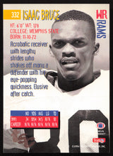 Isaac Bruce Autographed 1994 Stadium Club Rookie Card #332 Los Angeles Rams SKU #261067