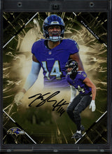 Kyle Hamilton Autographed 2025 Under Wraps NFL Emanate Gold Card Baltimore Ravens #42/50 Fanatics Holo #BB14367821