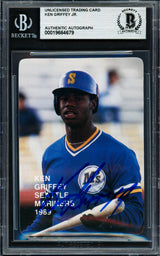 Ken Griffey Jr. Autographed 1989 Broders Rookie Card #8 Seattle Mariners Vintage Rookie Signature Beckett BAS #19664679