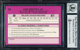 Ken Griffey Jr. Autographed 1989 Classic Travel Rookie Card #193 Seattle Mariners Auto Grade Gem Mint 10 Beckett BAS #19658751