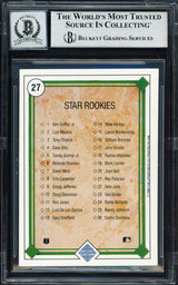 Ken Griffey Jr. Autographed 1989 Upper Deck Rookie Card #27 Seattle Mariners Auto Grade Gem Mint 10 Beckett BAS #19658907