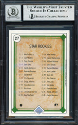 Ken Griffey Jr. Autographed 1989 Upper Deck Rookie Card #27 Seattle Mariners Auto Grade Gem Mint 10 Beckett BAS #19658909