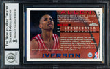 Allen Iverson Autographed 1996-97 Topps Chrome Rookie Card #171 Philadelphia 76ers Auto Grade Gem Mint 10 Beckett BAS #19659529