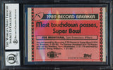 Joe Montana Autographed 1990 Topps Card #1 San Francisco 49ers Auto Grade Gem Mint 10 Beckett BAS #19662663