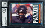 Walter Payton Autographed 1985 Topps Card #33 Chicago Bears Auto Grade Gem Mint 10 Beckett BAS #19663805