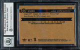 Ichiro Suzuki Autographed 2001 Fleer Tradition Rookie Card #452 Seattle Mariners Auto Grade Gem Mint 10 Beckett BAS #19664017