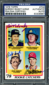 Bill Nahorodny, Rick Sweet & Don Werner Autographed 1978 Topps Rookie Card #702 PSA/DNA #83308987