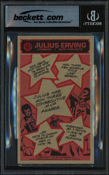 Julius Dr. J Erving Autographed 1976-77 Topps Card #127 Philadelphia 76ers Auto Grade Gem Mint 10 Beckett BAS #19665027