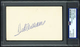 Ted Williams Autographed 3x5 Index Card Boston Red Sox PSA/DNA #85760371