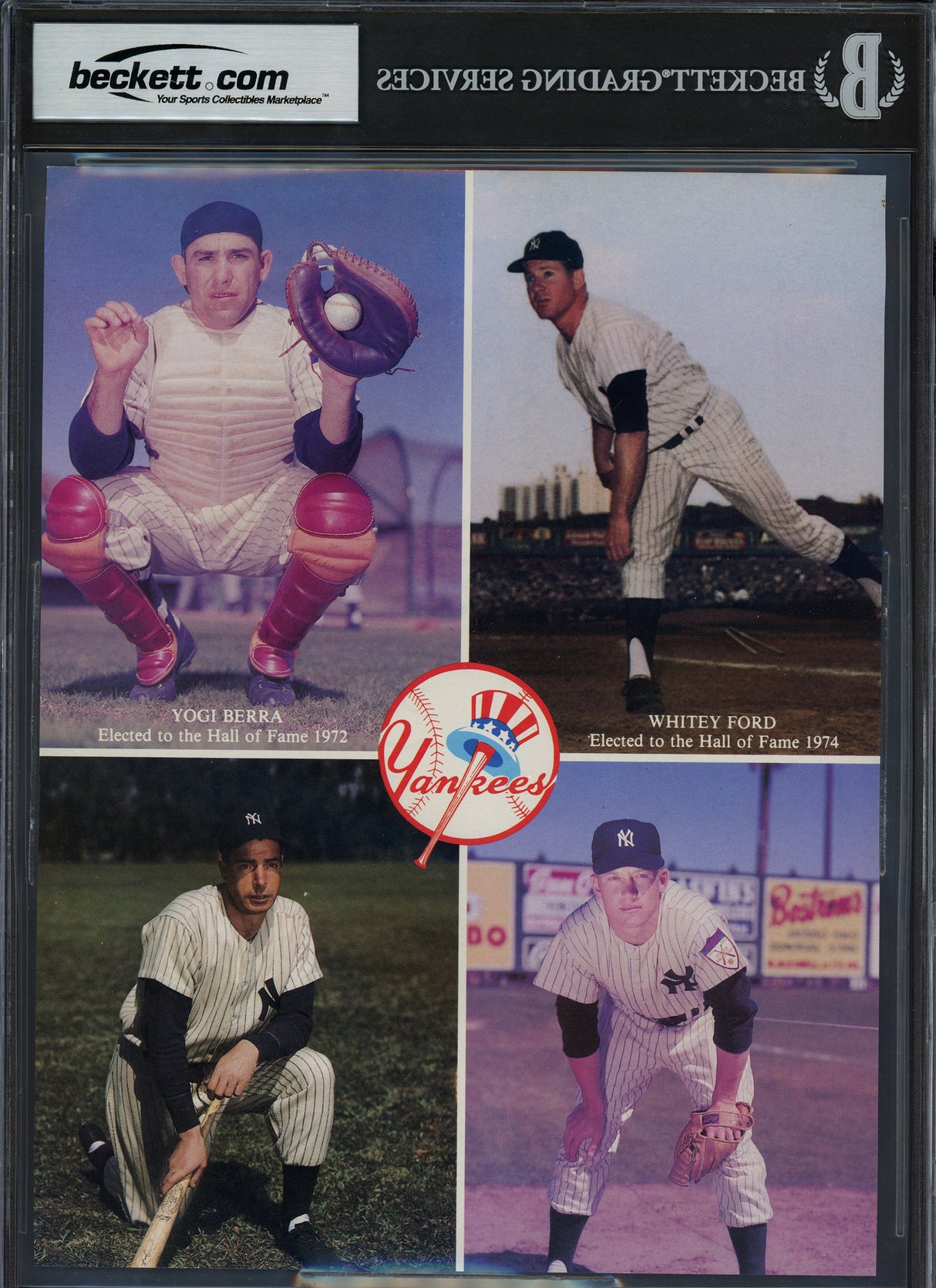 Mickey Mantle & Roger Maris Autographed 8x10 Magazine Page Photo New York Yankees Auto Grade Gem Mint 10 Beckett BAS #19665469