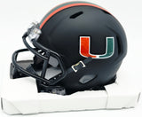 Bernie Kosar Autographed Miami Dolphins Eclipse Black Speed Mini Helmet (Smudged) JSA Witness #WC375695