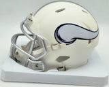 Jordan Addison Autographed Minnesota Vikings Cream Retro Speed Mini Helmet (Smudged) Beckett BAS QR #BW00332