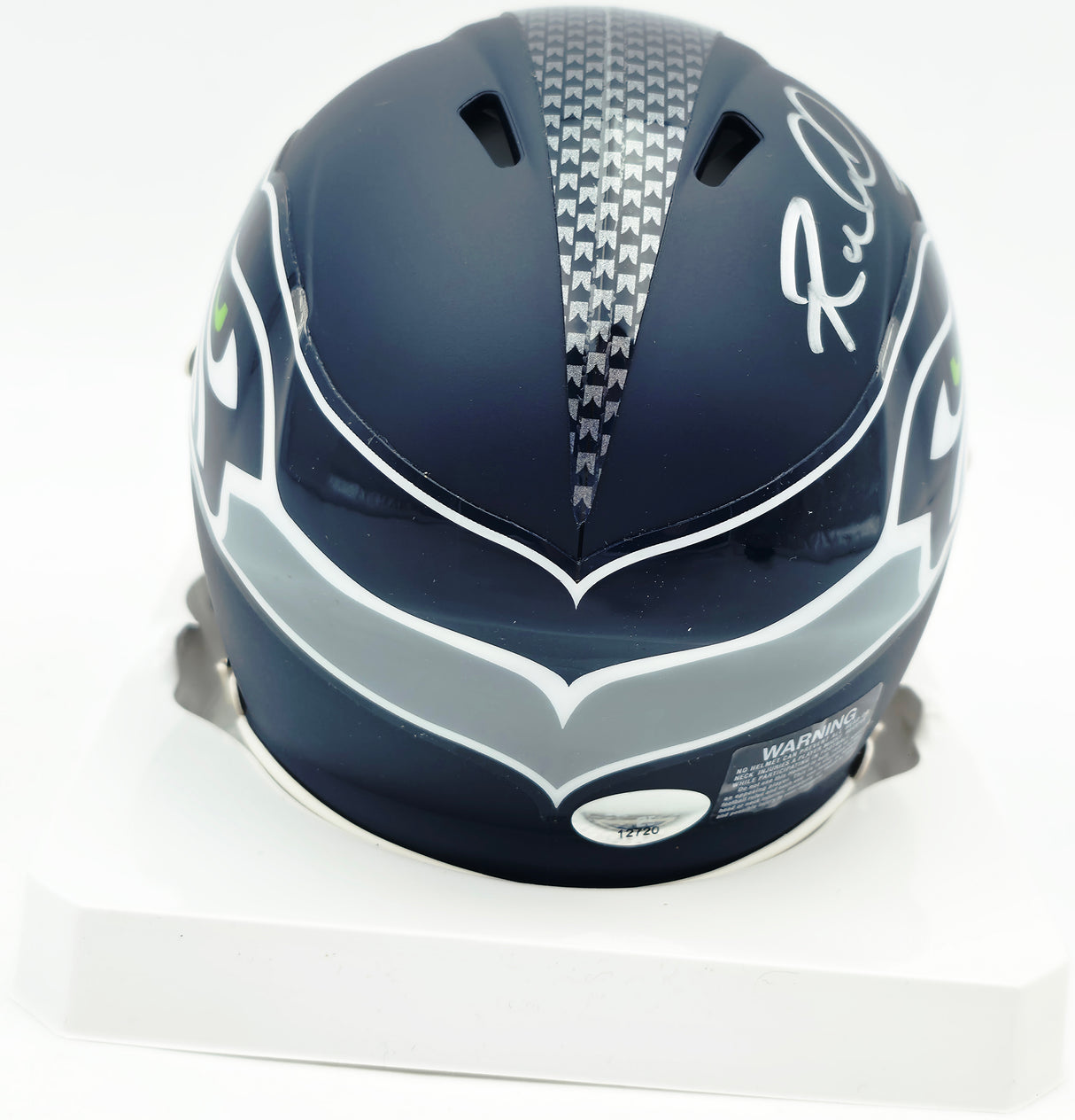 Richard Sherman Autographed Seattle Seahawks Blue Speed Mini Helmet RS Holo #12720