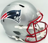 Unsigned New England Patriots Silver Speed Replica Full Size Helmet SKU #262573