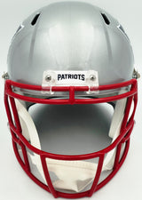 Unsigned New England Patriots Silver Speed Replica Full Size Helmet SKU #262573