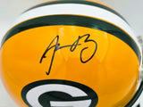 Aaron Rodgers Autographed Green Bay Packers Yellow Replica Full Size Helmet PSA/DNA #T25944