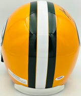 Aaron Rodgers Autographed Green Bay Packers Yellow Replica Full Size Helmet PSA/DNA #T25944