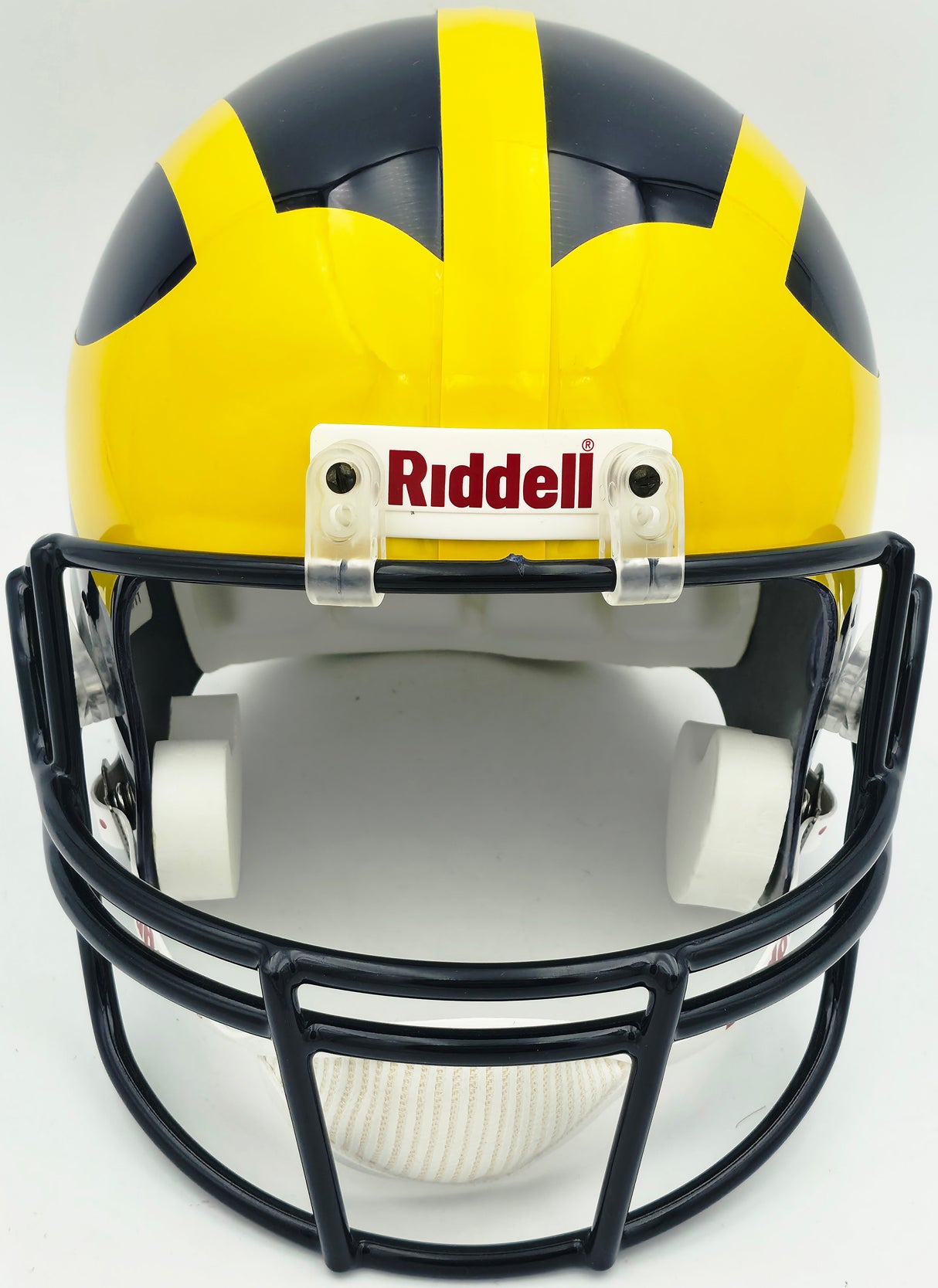 Desmond Howard Autographed Michigan Wolverines Blue & Yellow Replica Full Size Helmet "91 Heis, 1859 Tot Yds & 23 Tot TDs" #12/21 UDA Holo #SHO94794