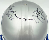 Steve Largent & Jim Zorn Autographed Seattle Seahawks Silver Authentic Full Size Helmet "HOF 95, To Arrow" MCS Holo #63696