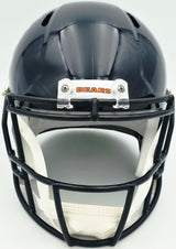 Brian Urlacher Autographed Chicago Bears Blue Full Size Speed Replica Helmet "HOF 18" Beckett BAS Witness #4W469103