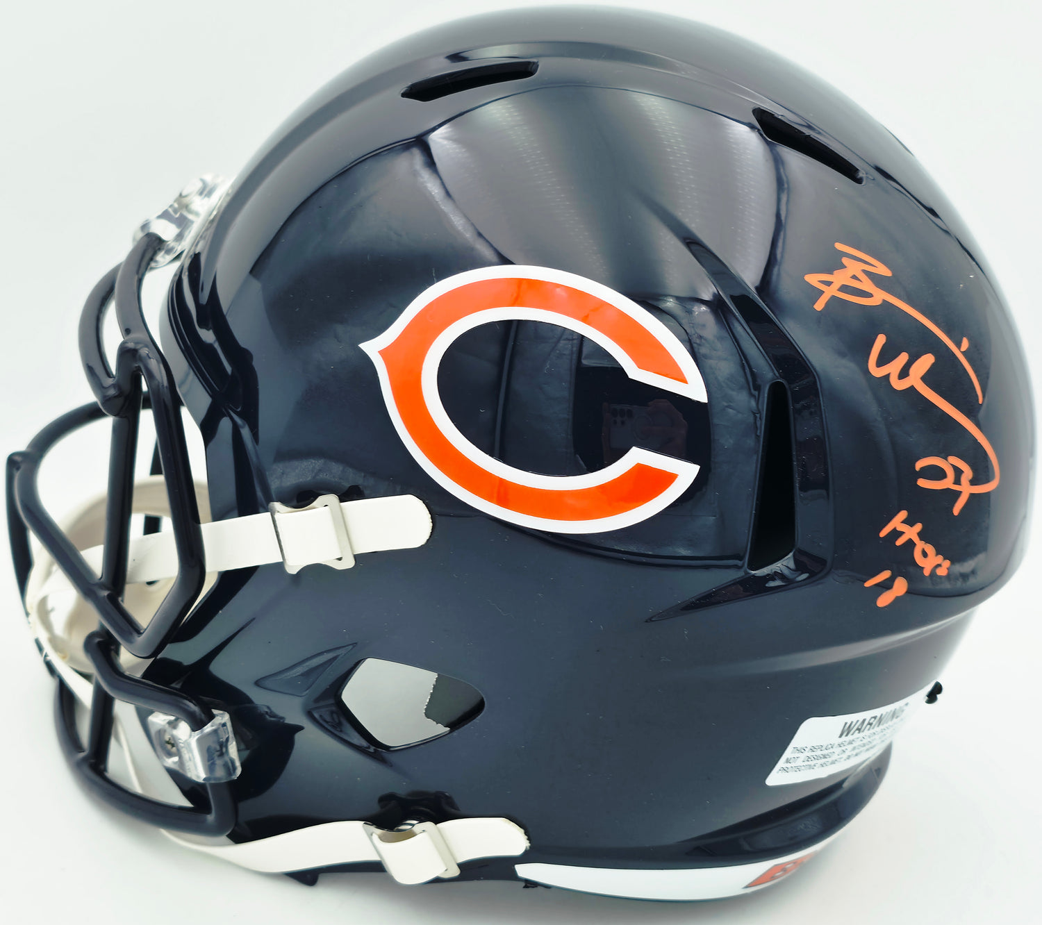 1500 football helmet Brian Urlacher Signed Memorabilia – Bears Helmet HOF '18 – Pristine Marketplace