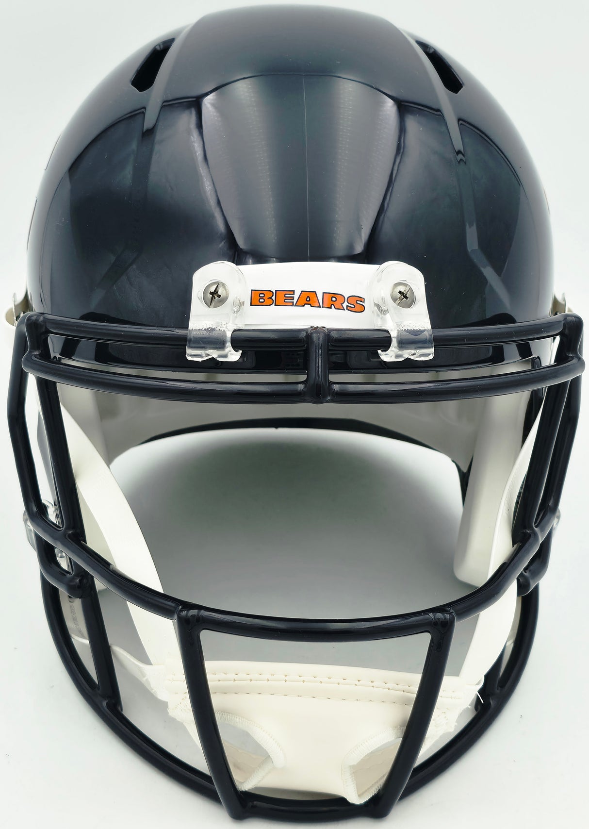 Brian Urlacher Autographed Chicago Bears Blue Full Size Speed Replica Helmet "HOF 18" Beckett BAS Witness #4W469048