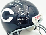 Dick Butkus, Mike Singletary and Brian Urlacher Autographed Chicago Bears Blue Full Size Replica Helmet "HOF" #4/500 Beckett BAS #G05450